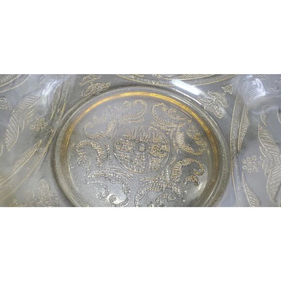 FEDERAL MADRID AMBER YELLOW DEPRESSION GLASS 8.25" Salad/Serving Bowl - Picture 4 of 7